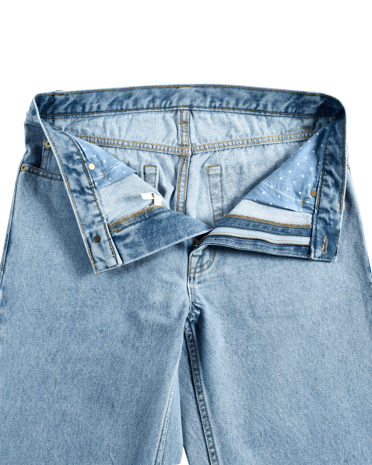 Fade Washed Light Blue Jeans - 19