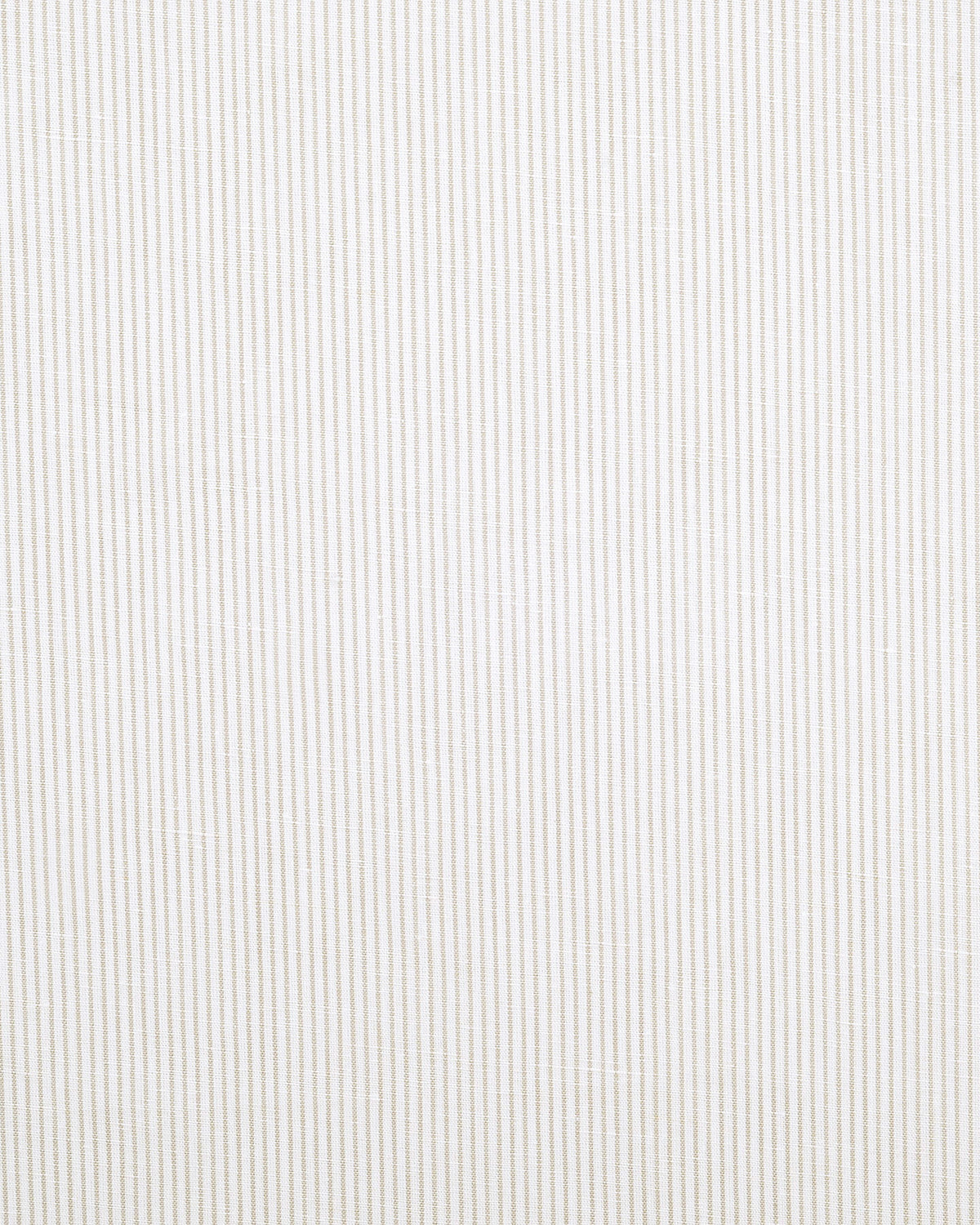 Cotton Linen: Fade Brown Dress Stripes On White - 4