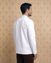 Fresco Cotton White Shirt Jacket