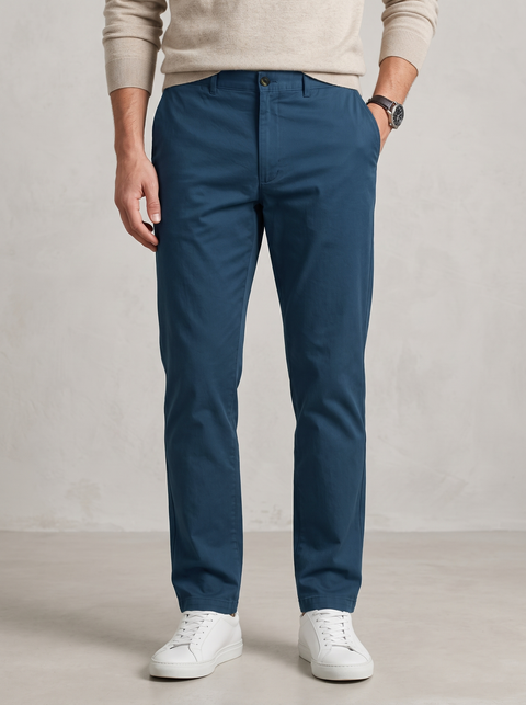 Genoa Chino Pant Ink Blue