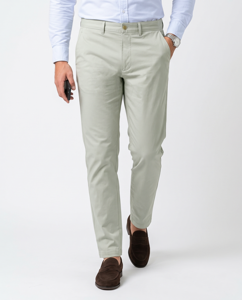 Genoa Chino Pant  Pale Green