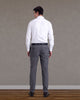 Monti Diagonal White Twill Shirt 
