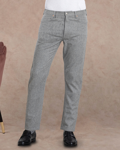 Grey Wool Jeans