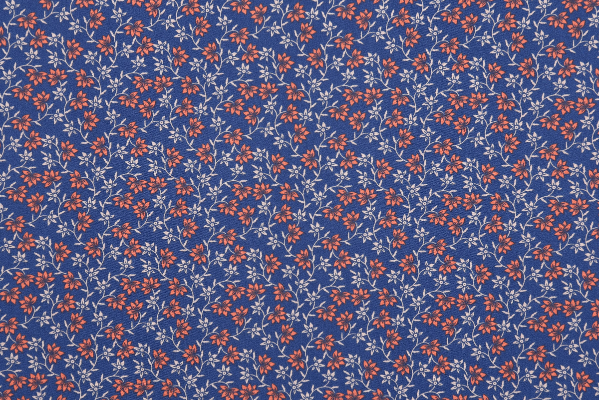 Getzner Floral Printed Shirt on Blue - 3