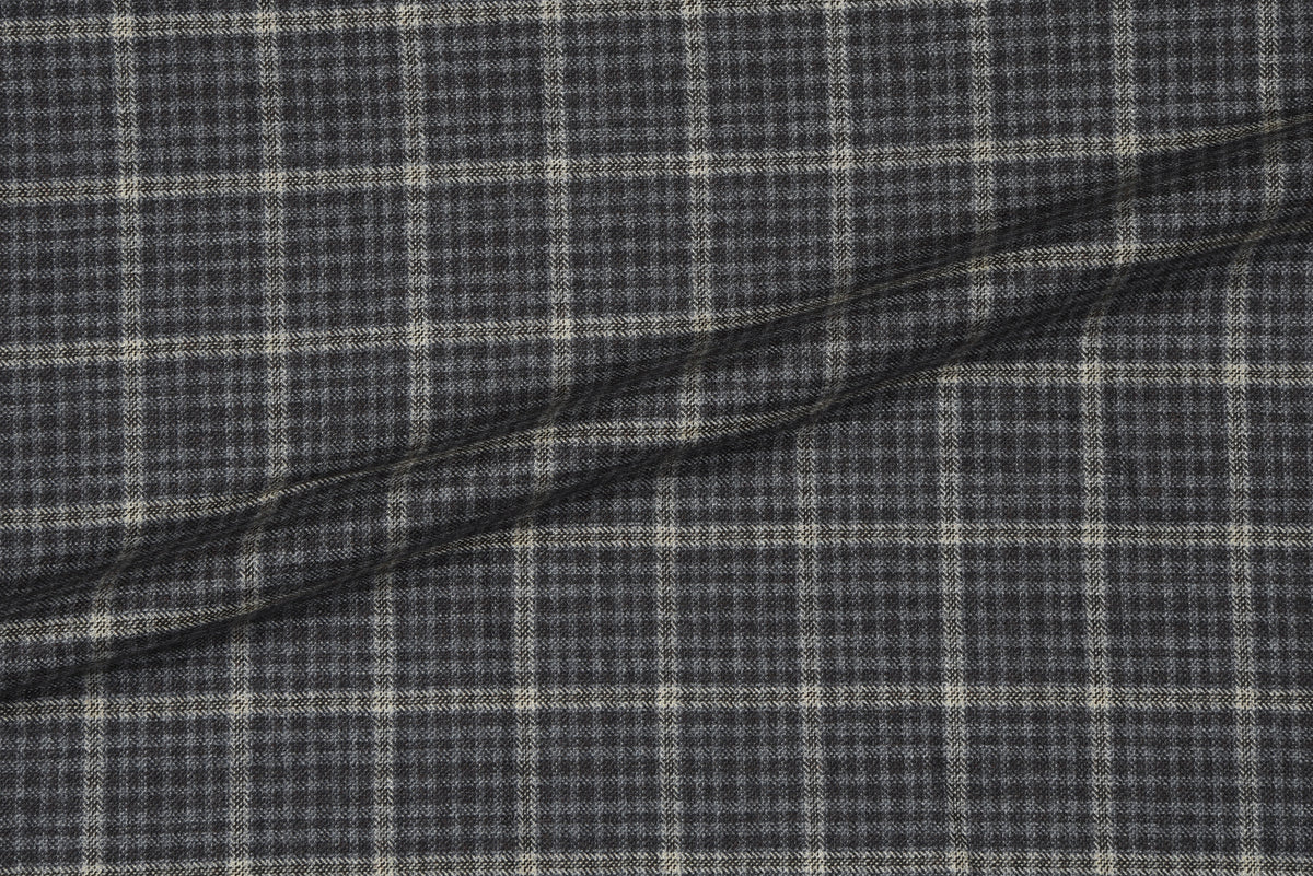 Loro Piana Brown and Grey Tweed Overchecks Pants - 4