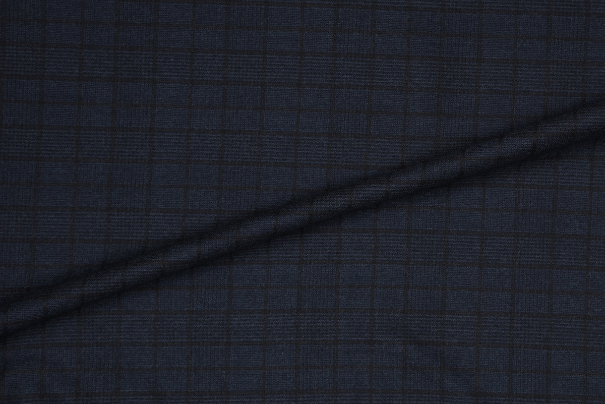 VBC Dark Blue Checks Pants - 4
