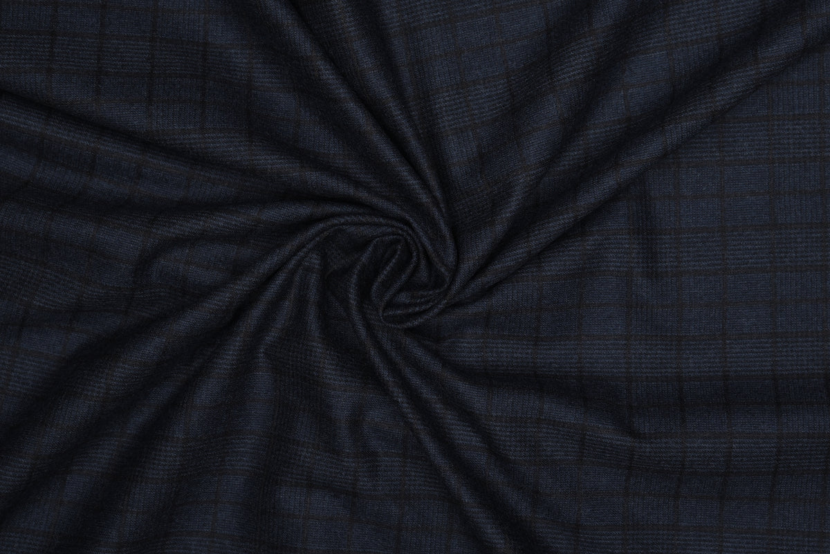 VBC Dark Blue Checks Pants - 5