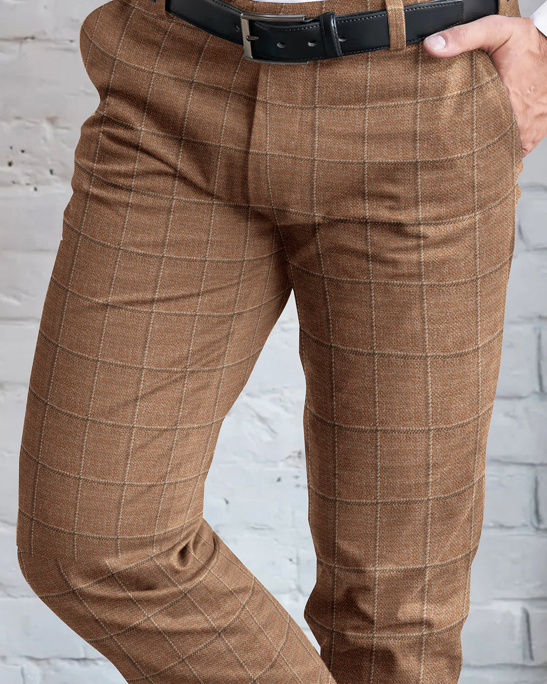 EThomas Burn Orange Tattersal plaid - 2