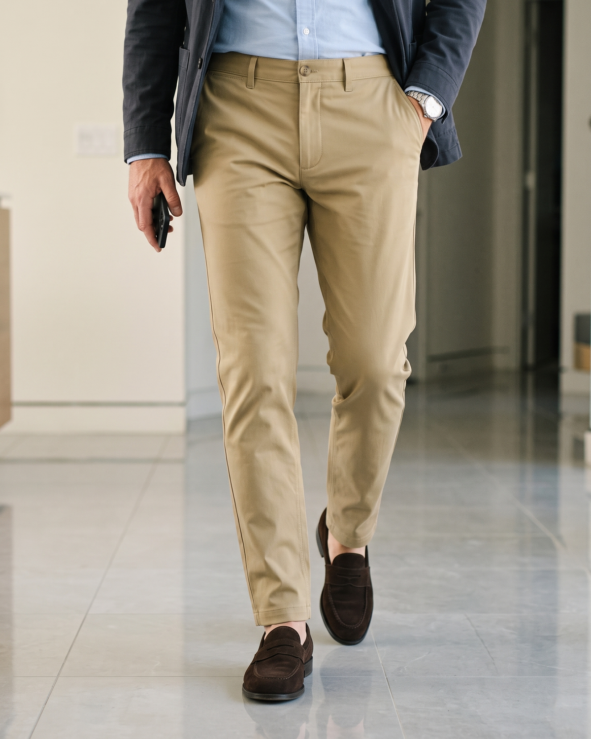 Genoa Chino Pant Khaki - 1