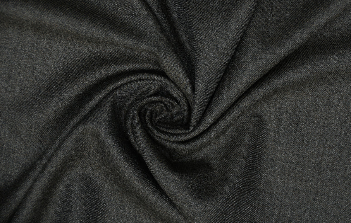 Dugdale Olive Grey Wool Flannel Dress Pant - 7