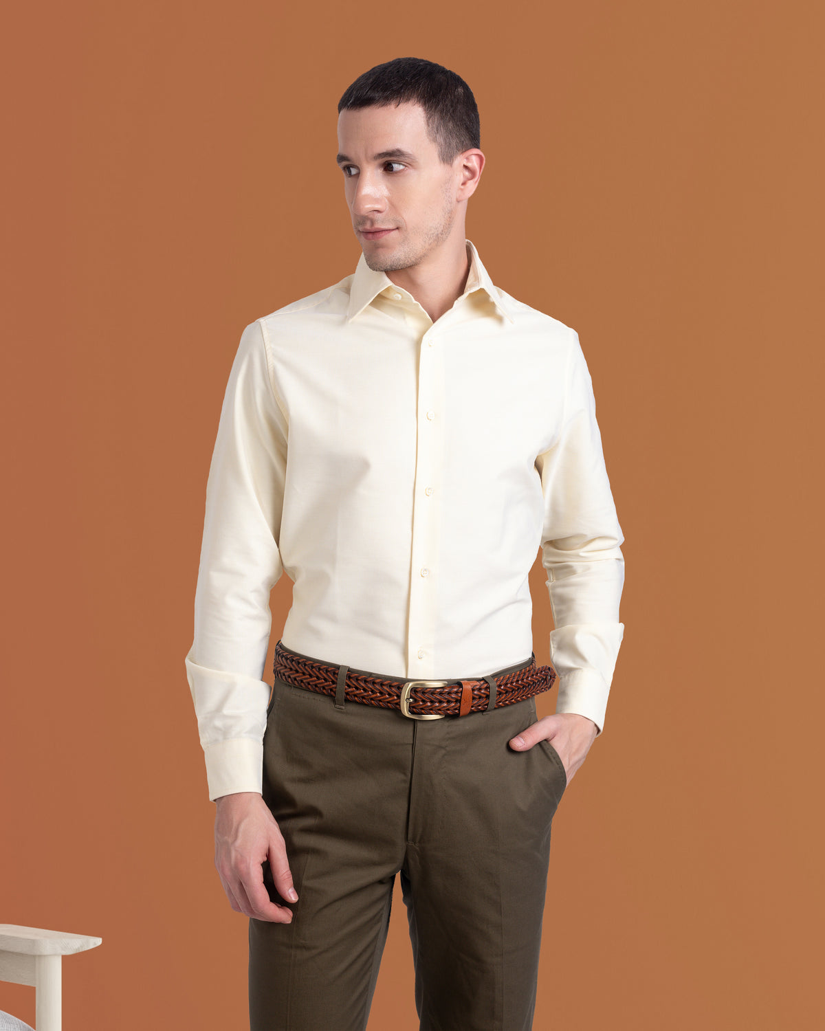 Pale Yellow Oxford - 2