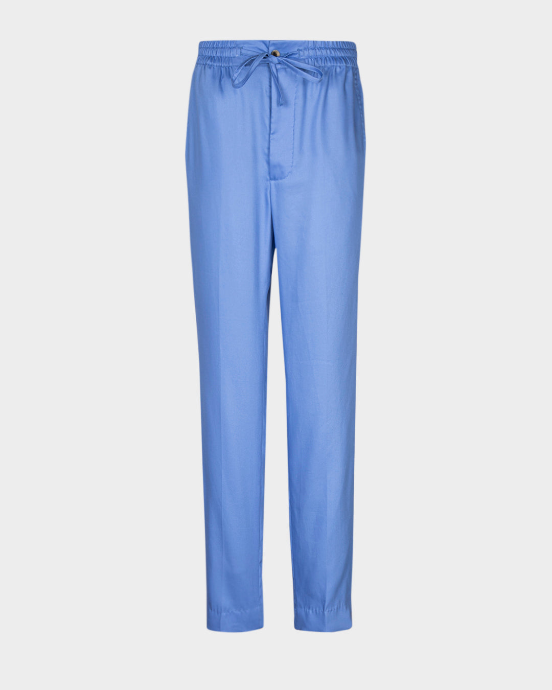 Light Cobalt Blue Twill Drawstring Pant