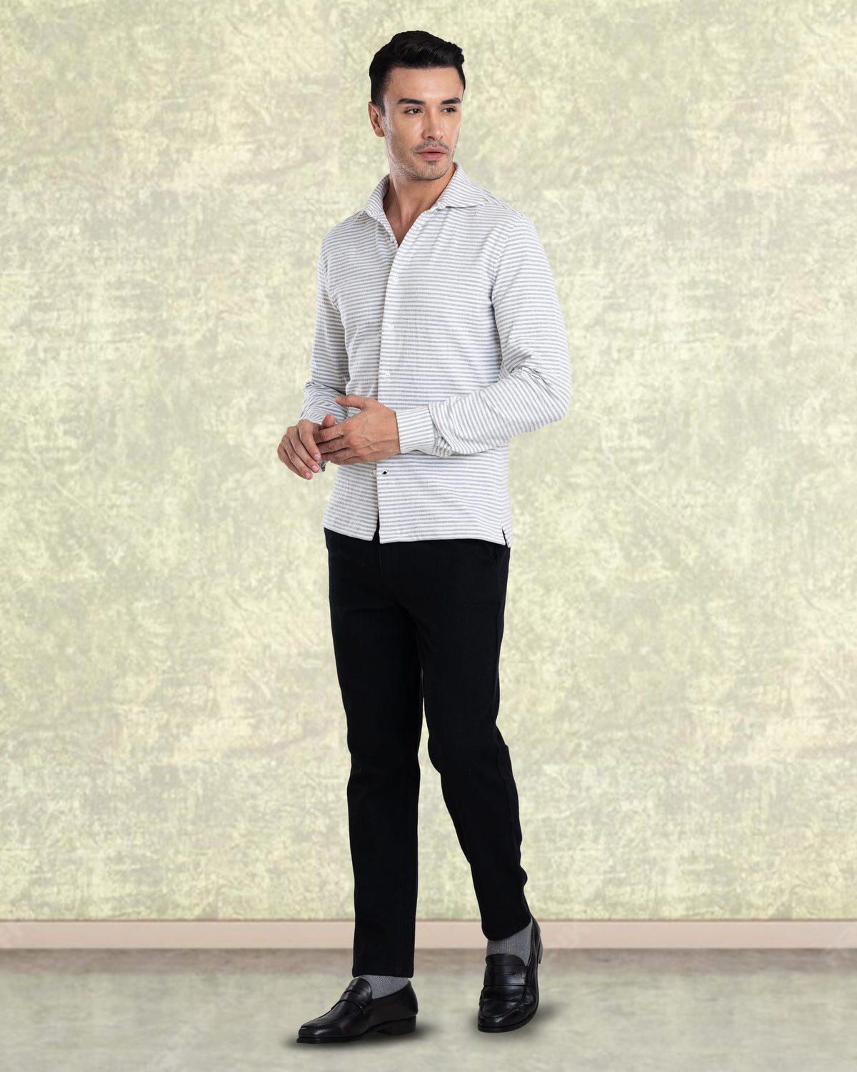 Black Wool Chino - 3