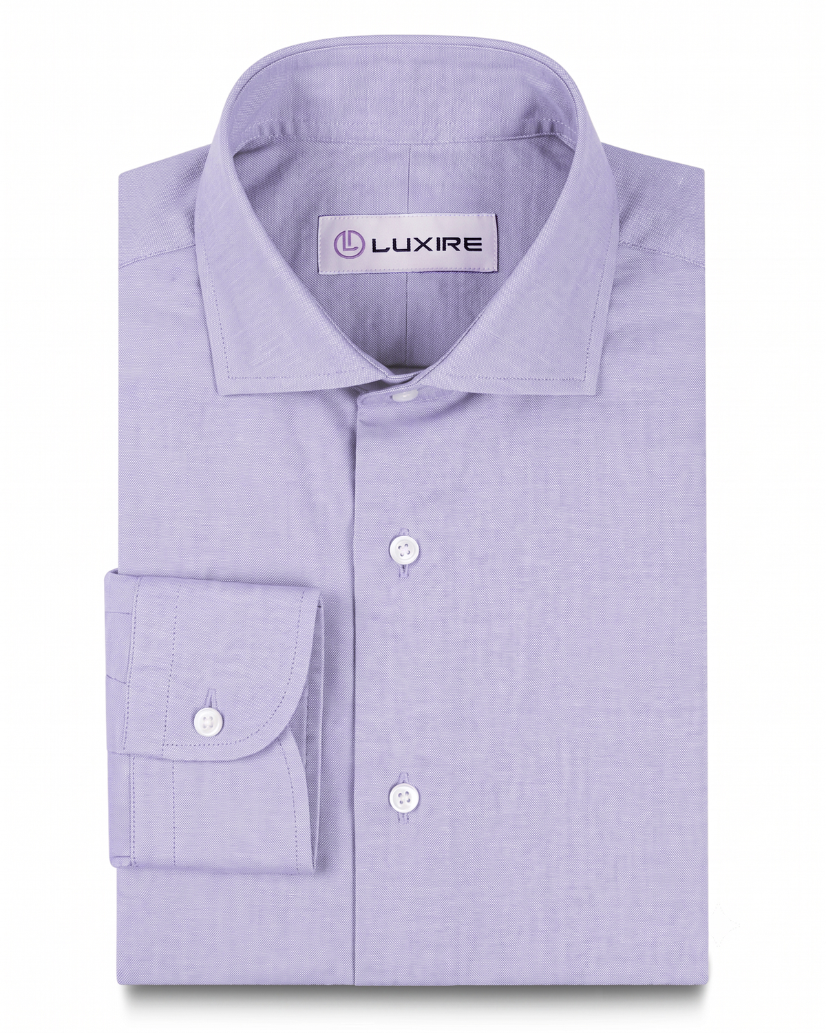 Easy-to-Iron Muave Chambray - 1