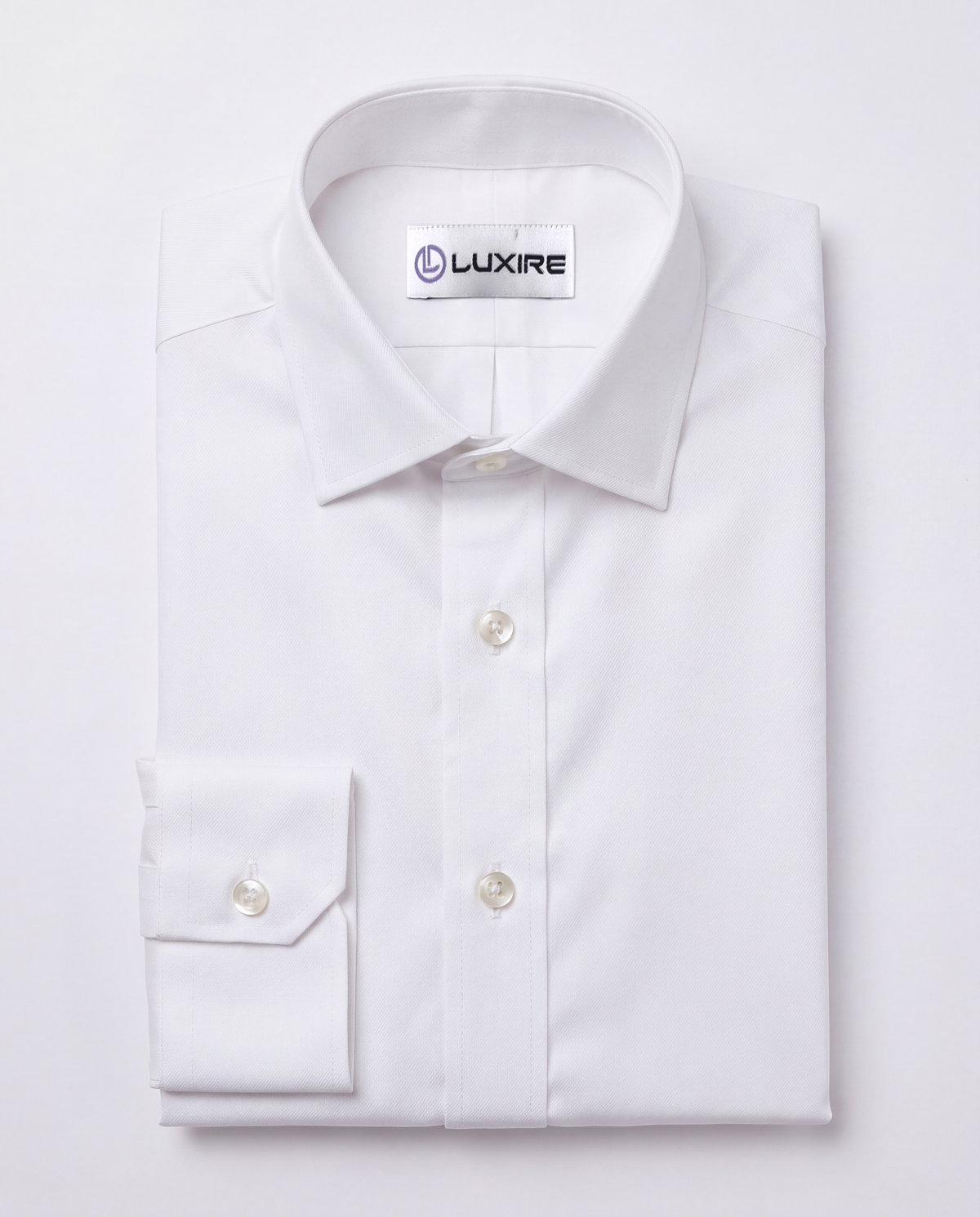 Nevron Wrinkle-Resistant White Hampton Twill Shirt - 7