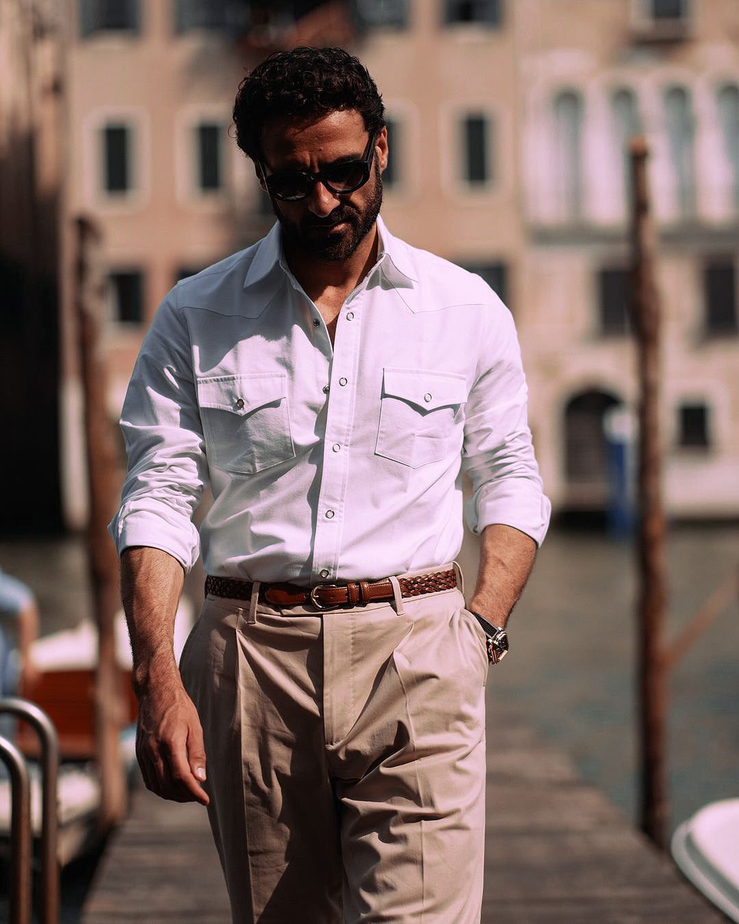 Warzone White Oxford Western Shirt - 8