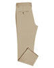 Side view of custom Genoa Chino pants for men by Luxire in British khaki