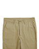 Front profile view of custom Genoa Chino pants for men by Luxire in khaki