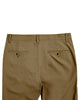 Back view of custom Genoa Chino pants for men by Luxire in copper