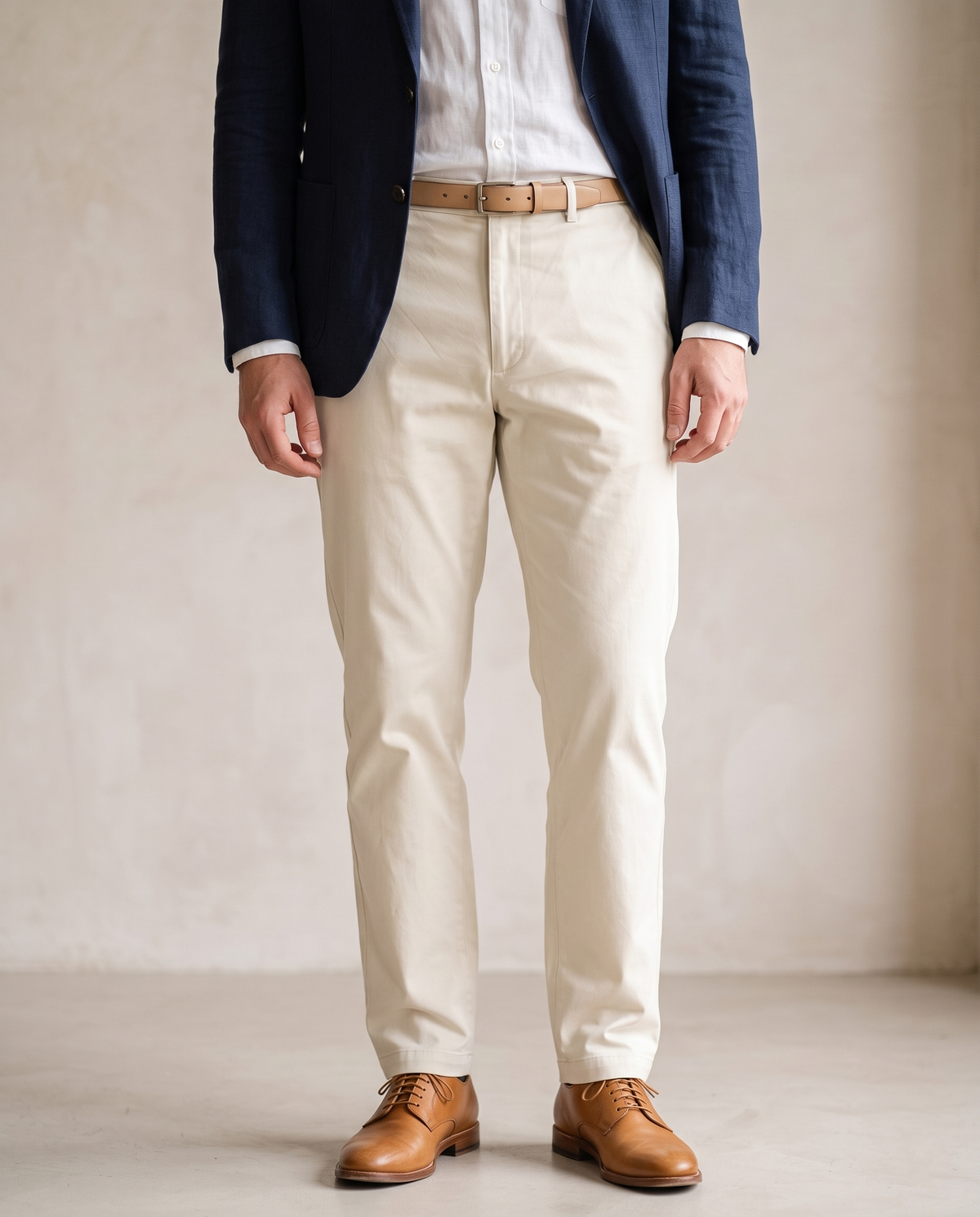 Genoa Ivory Cream Chino - 2