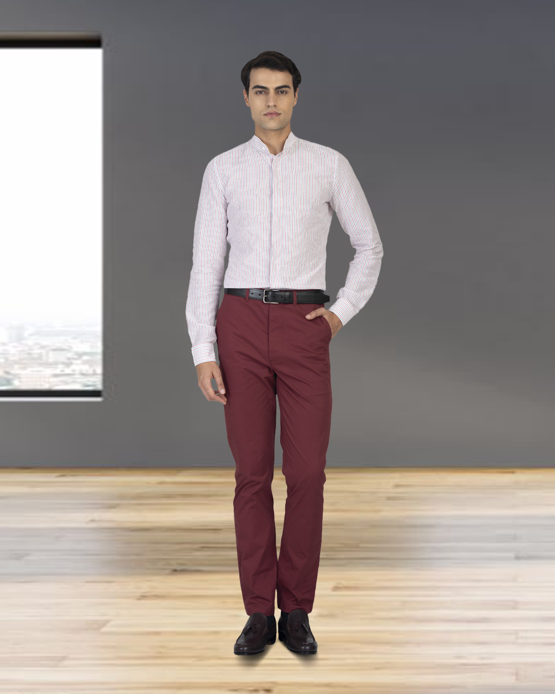 Genoa Plum Chino - 3