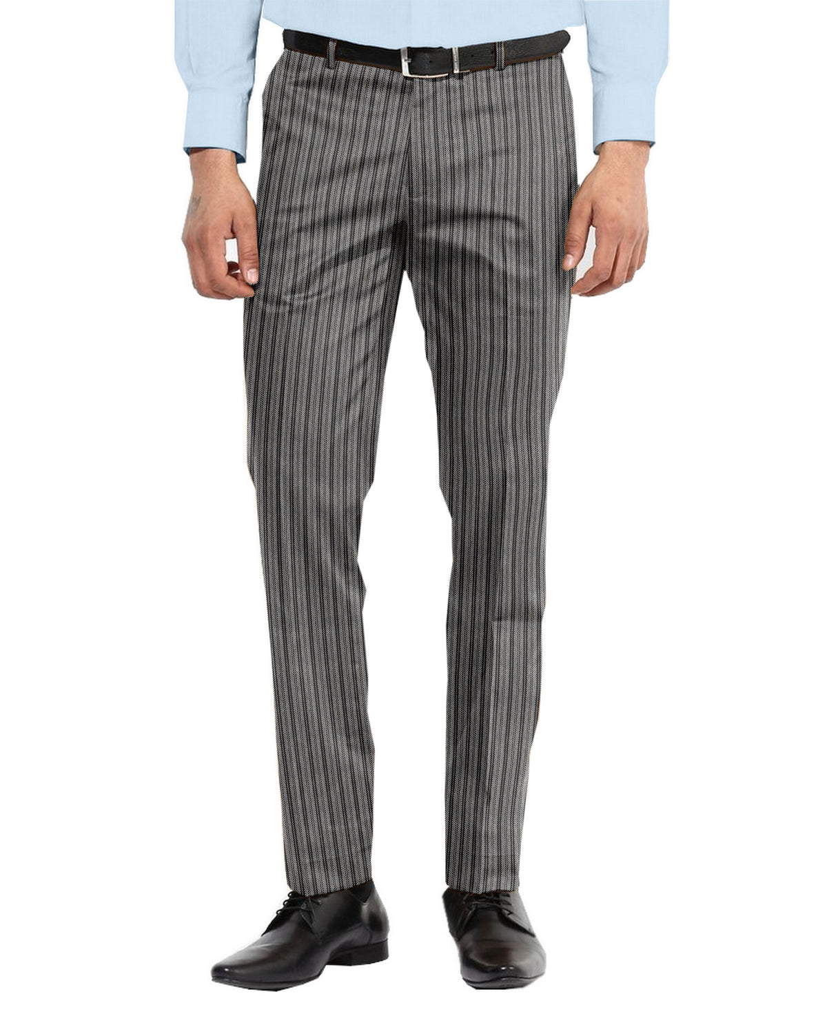 Dugdale Black Grey Twill Stripes - 1