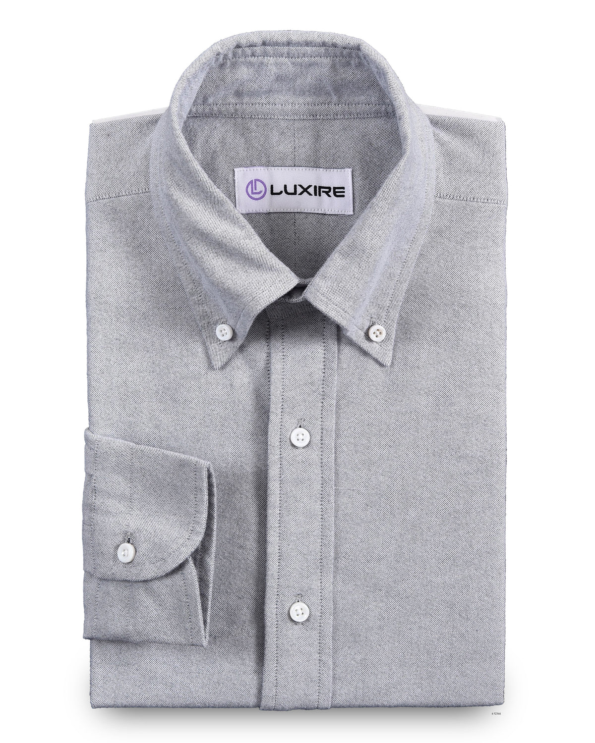 Grey Brushed Oxford - 1