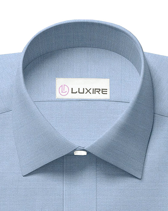 EThomas Light Blue Wool Shirt - 2