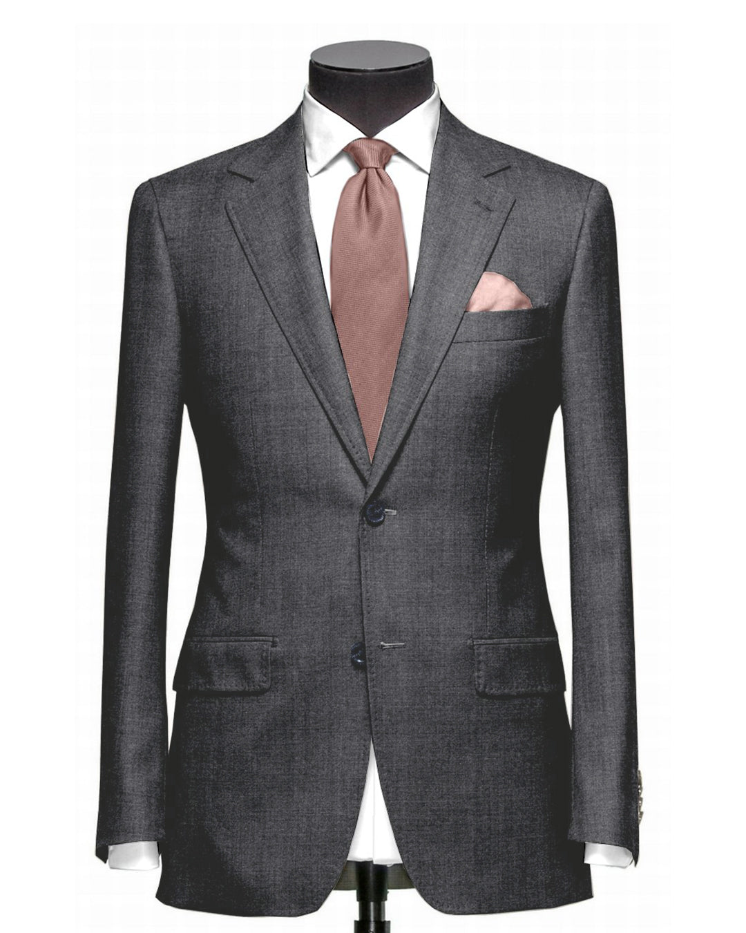 EThomas Wool Cashmere: Dark Grey Wool Jacket