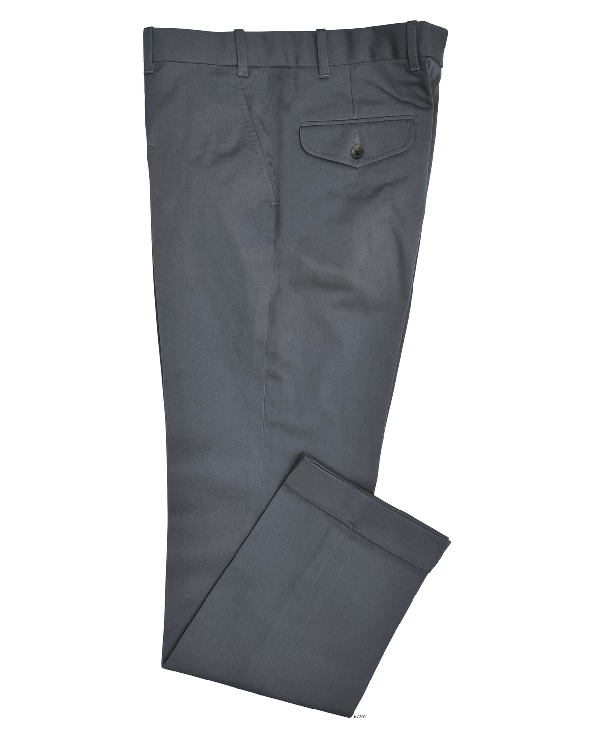 Steel Grey Twill Chino - 1