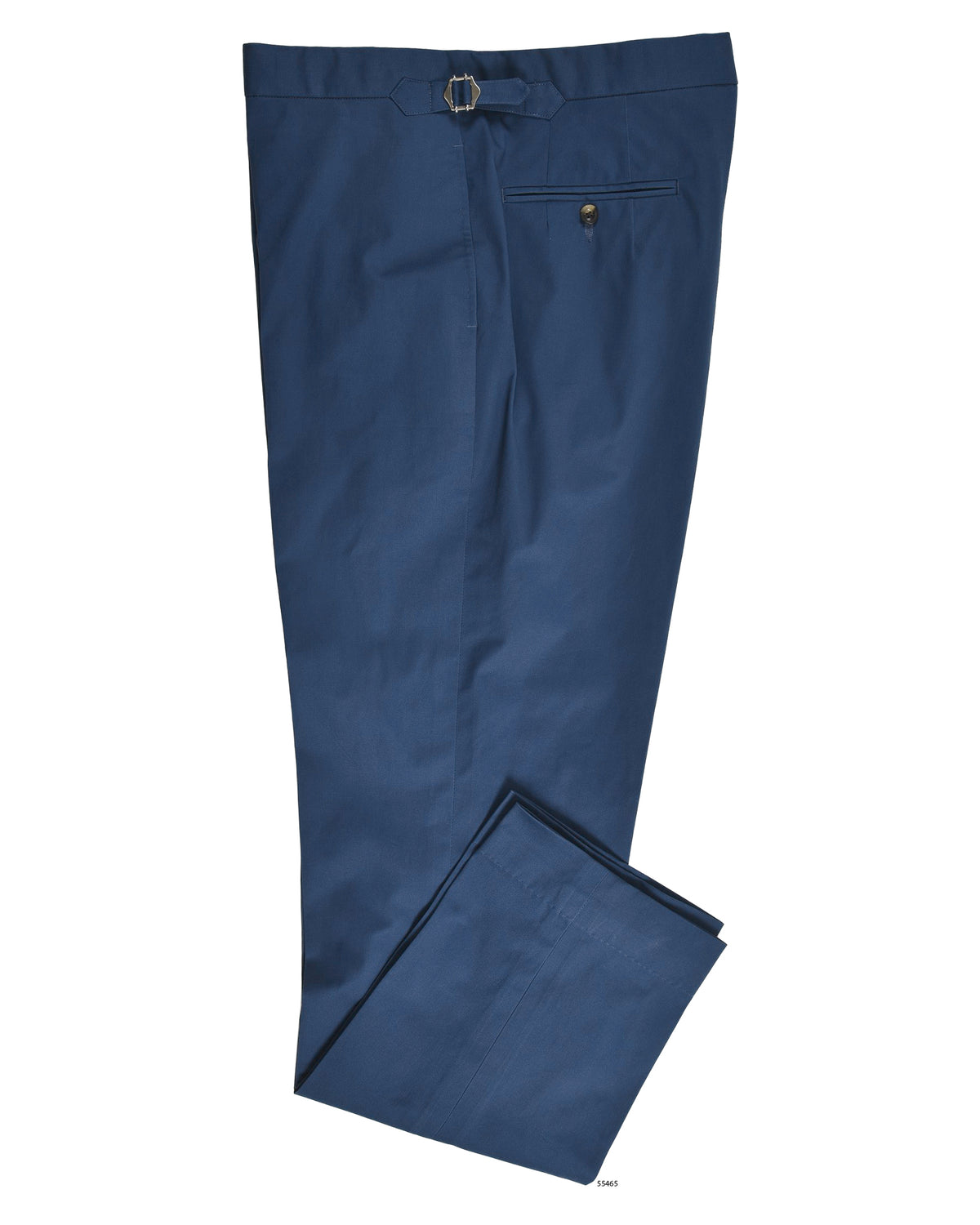 Soft Dark Blue Stretch Twill Pants - 1