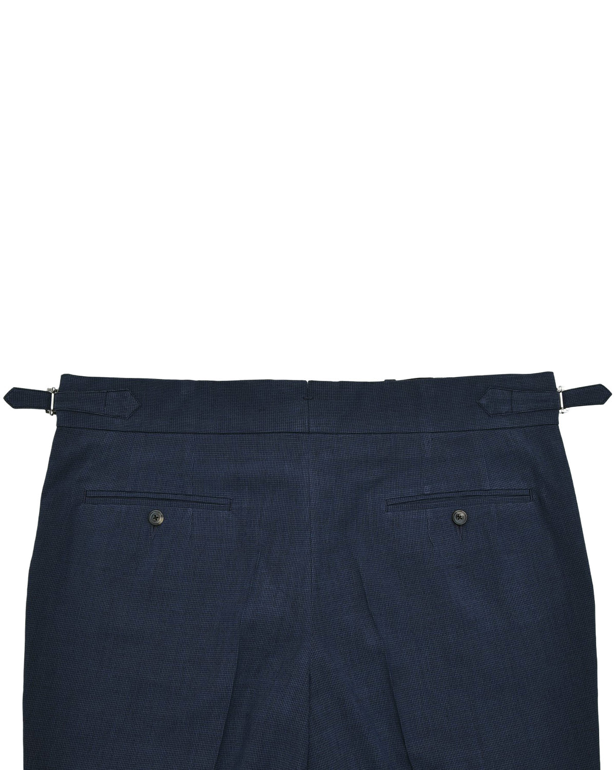 Sondrio: Linen Silk Houndstooth Blue - 6