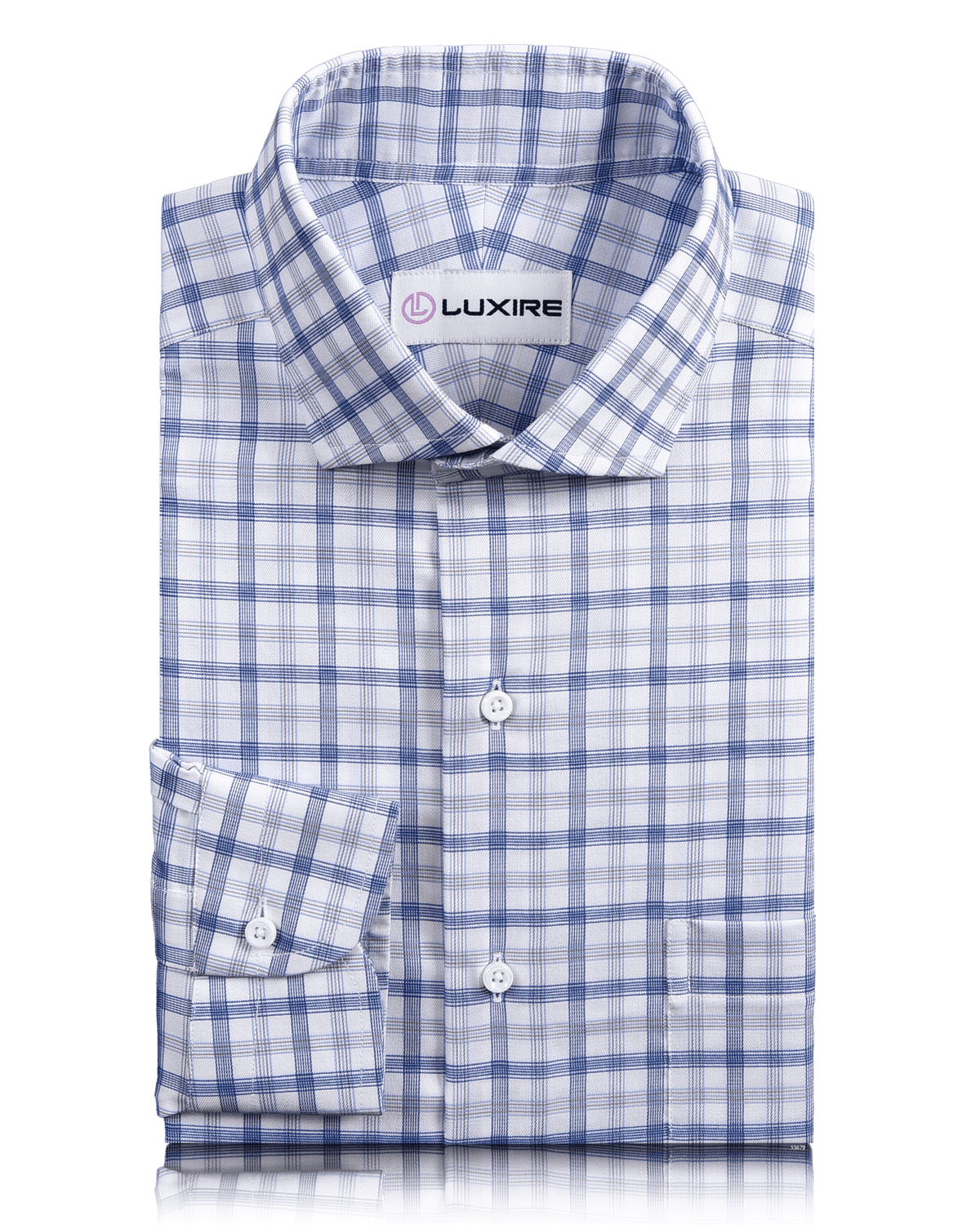 Monti Blue Grey Tattersall Shirt - 1