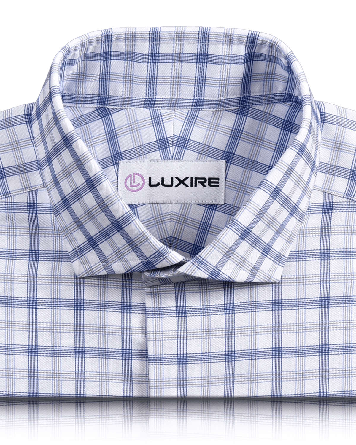 Monti Blue Grey Tattersall Shirt - 2