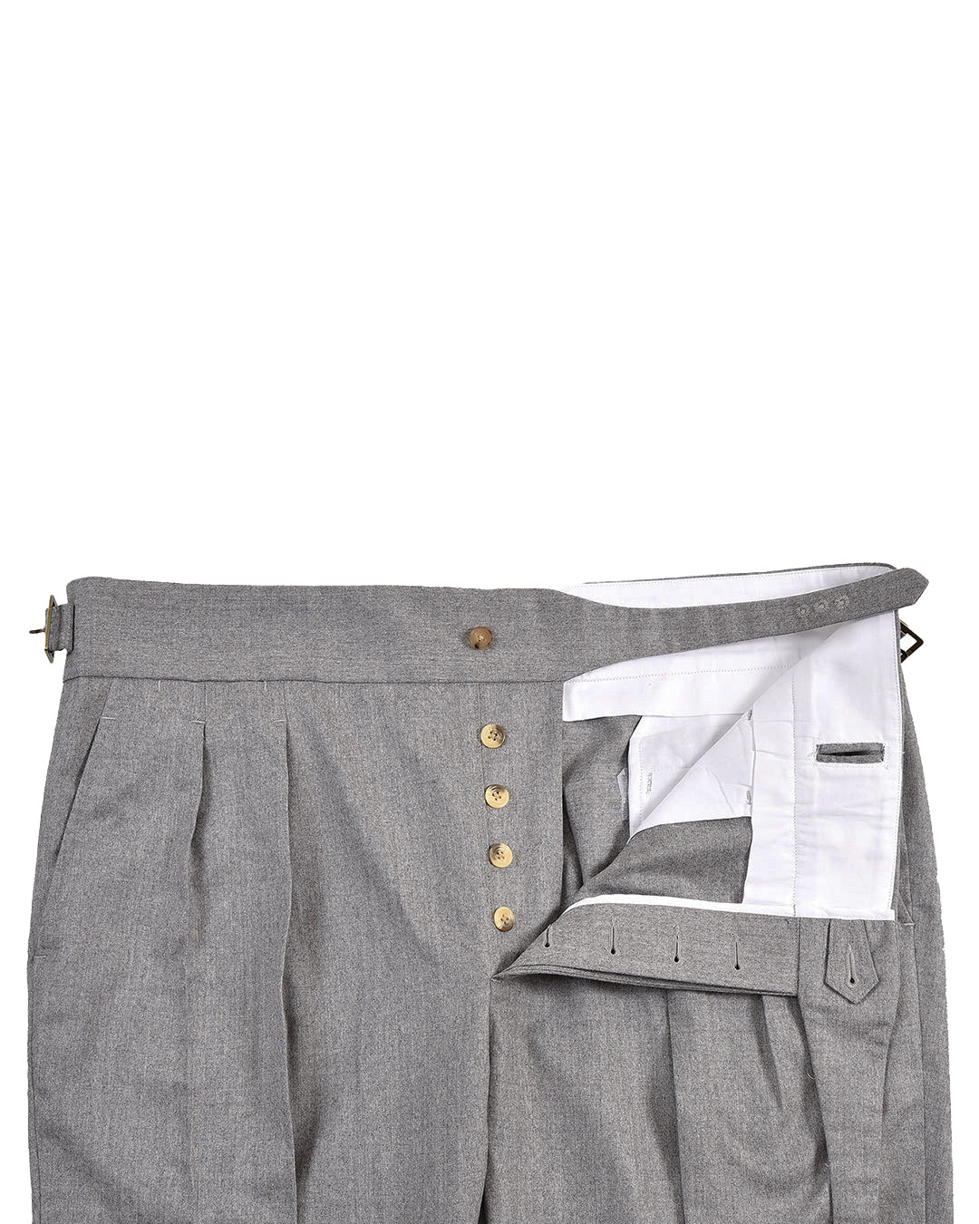 Gurkha Pant in Vitale Barberis Canonico - Flannels  Light Grey