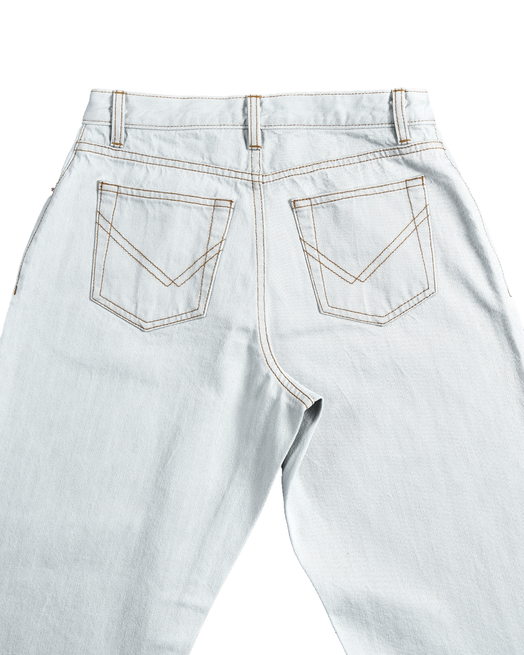 Fade Washed Blue Selvage With Turquoise Tint - 15 Oz Jeans - 6