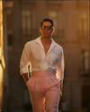 Gurkha Pants in Brisbane Linen Pink Twill