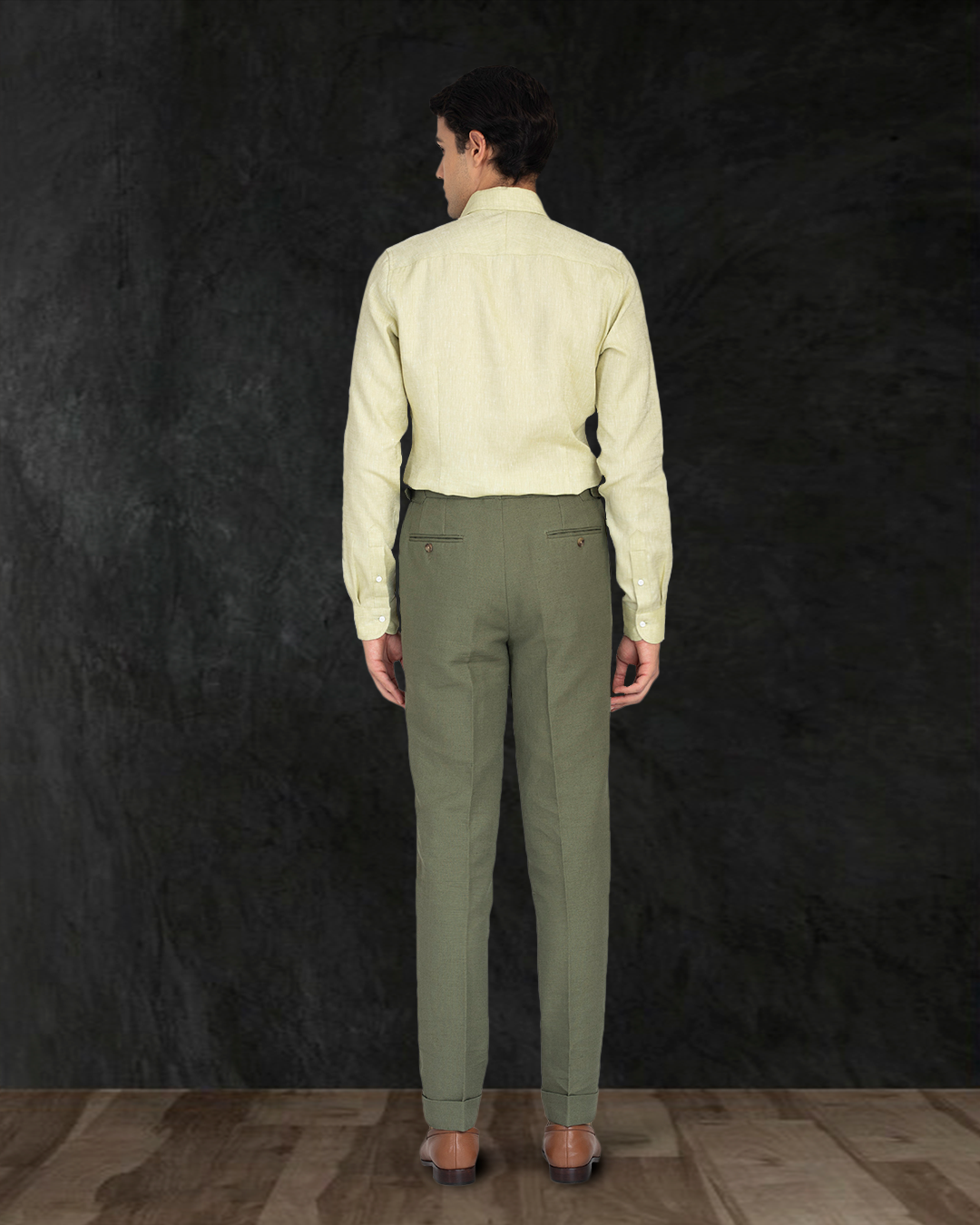 Linen Cotton Canvas: Olive Pant - 5