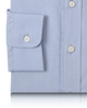 Cuff of the custom oxford shirt for men by Luxire in blue pinpoint 2