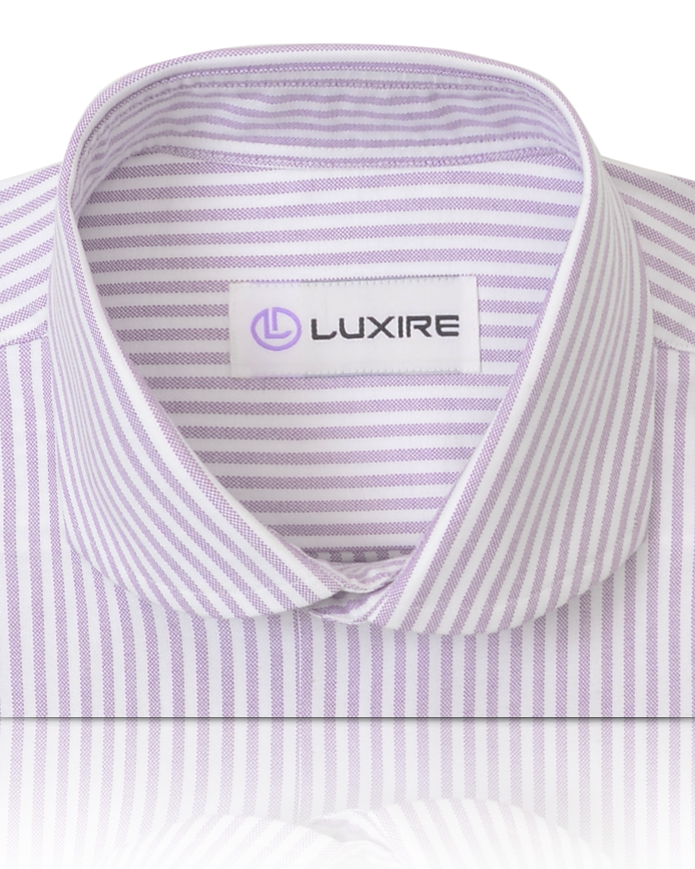 Pale Mauve Stripes Oxford - 2
