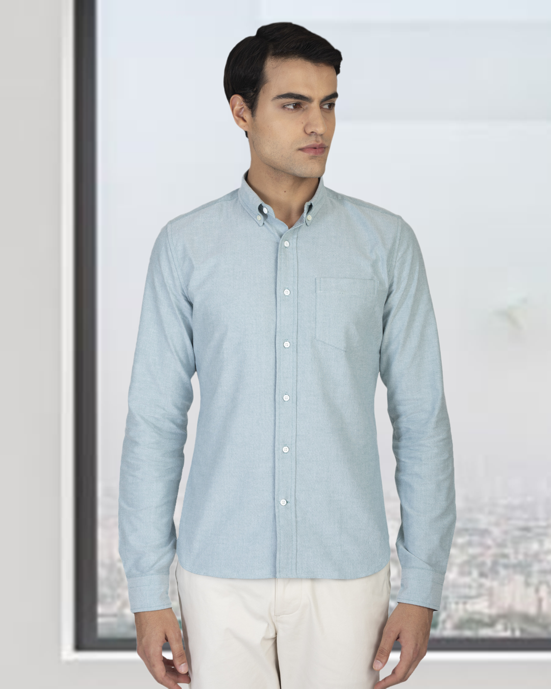 Mint Green Oxford Shirt - 2