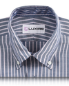 Navy Awning Red Pinstripes Oxford Shirt