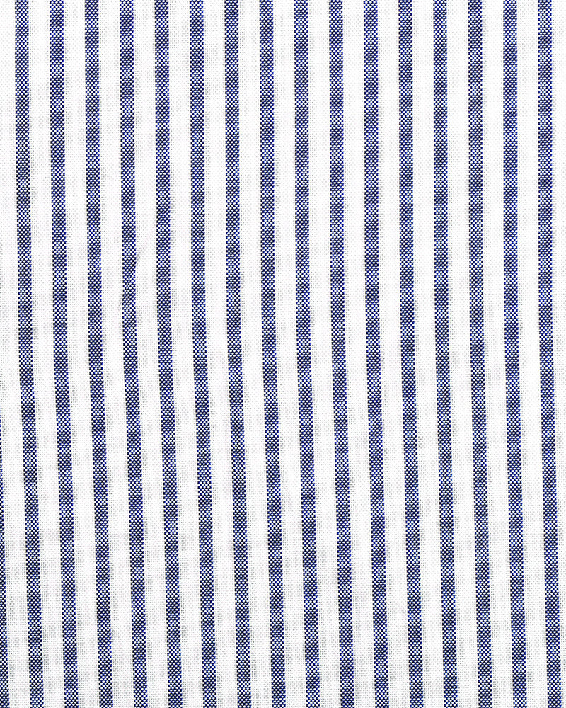 Navy Candy Stripes Pinpoint oxford Shirt