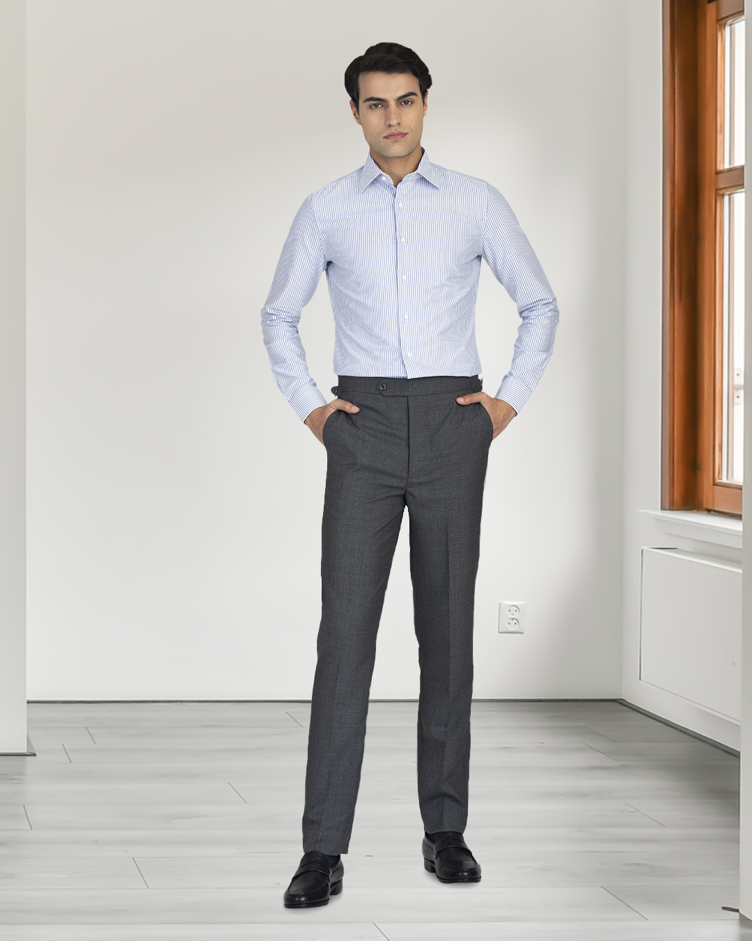 Navy University Stripes Oxford - 3