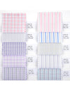 Alumo Oxford Soft Pink and Navy Alternate Stripes
