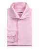 Front of the custom oxford shirt for men by Luxire in pink