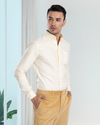 Pale Yellow Oxford Shirt