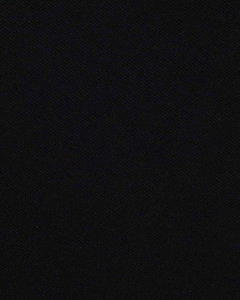 Black Pique Polo T-Shirt