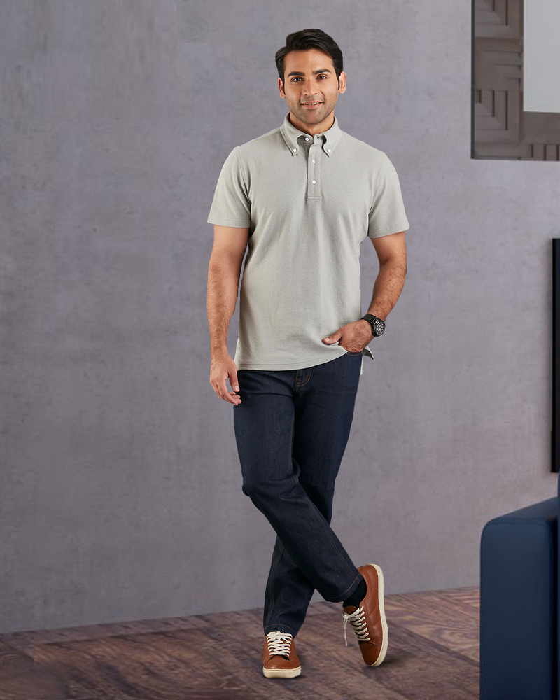 Porpoise Grey Polo T-Shirt