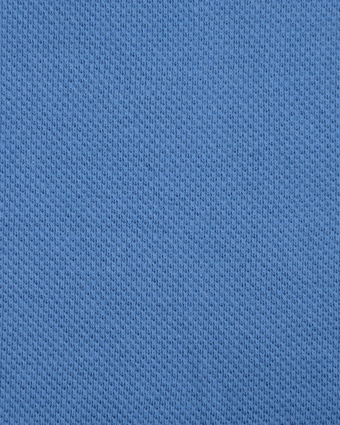 Close up of the custom oxford polo shirt for men by Luxire in steel blue 2